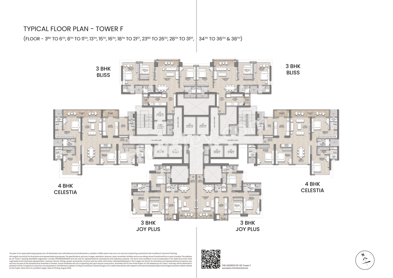 Raymond The Address by GS Floor plan 3