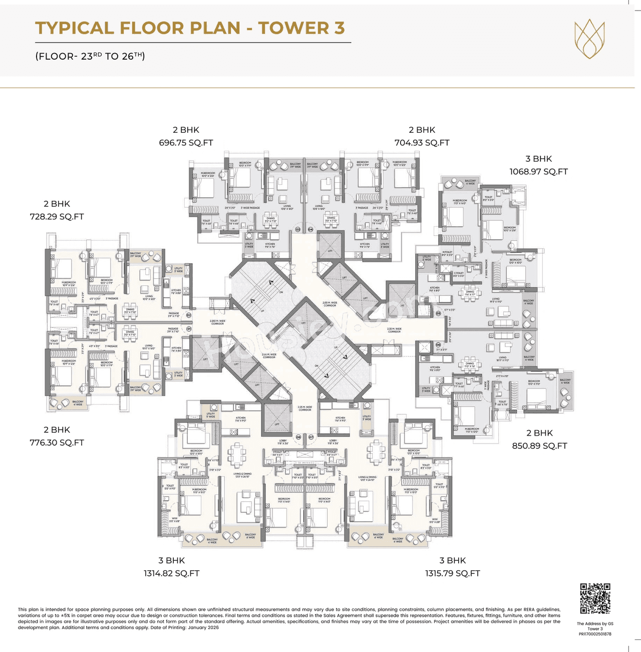 Raymond Wadala Floor plan 4
