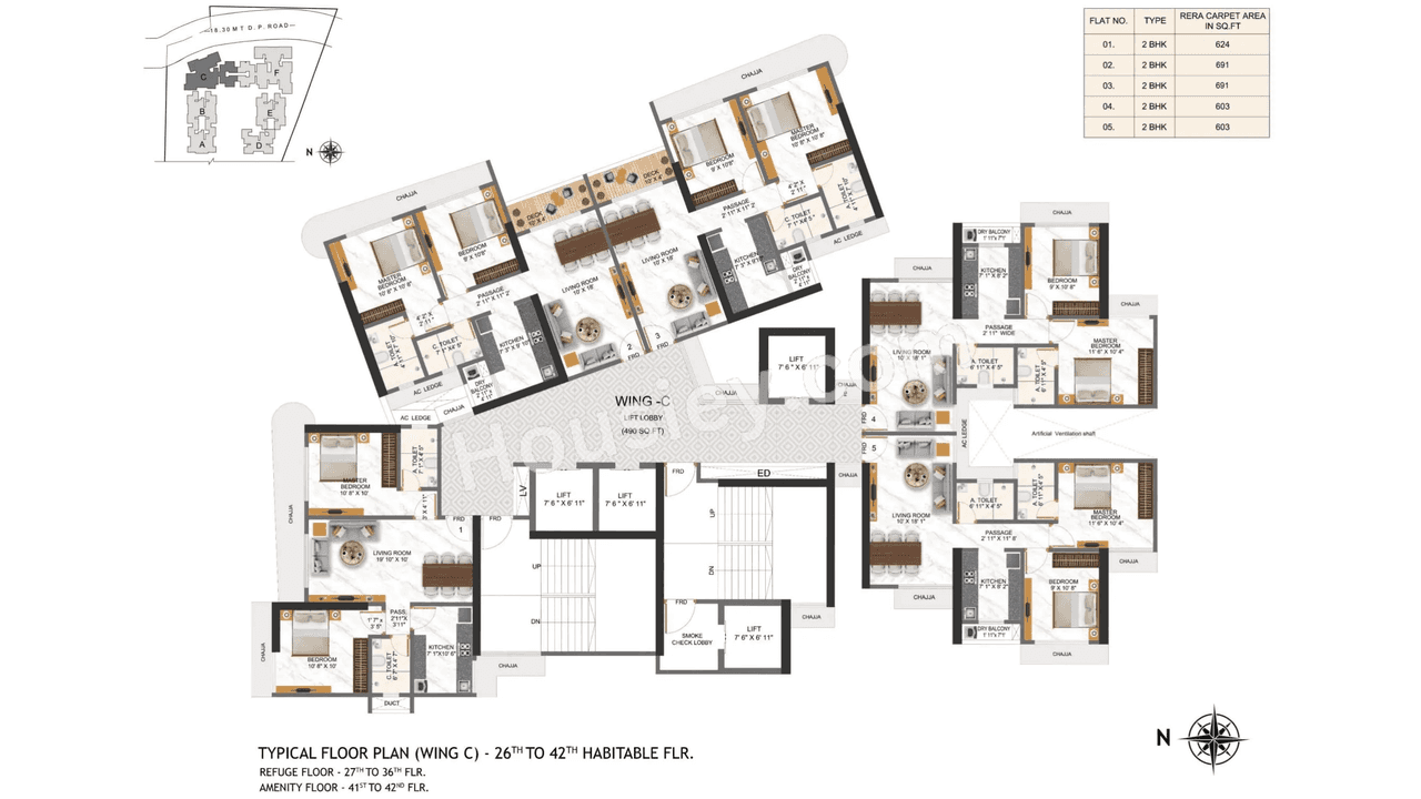 Right Channel Tower 28 Floor plan 2