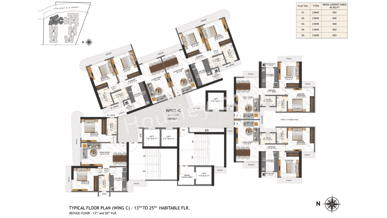 Right Channel Tower 28 Floor plan 3