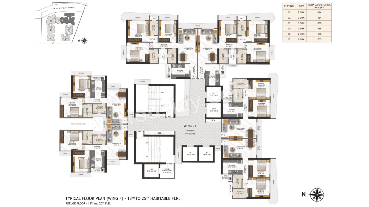 Right Channel Tower 28 Floor plan 5