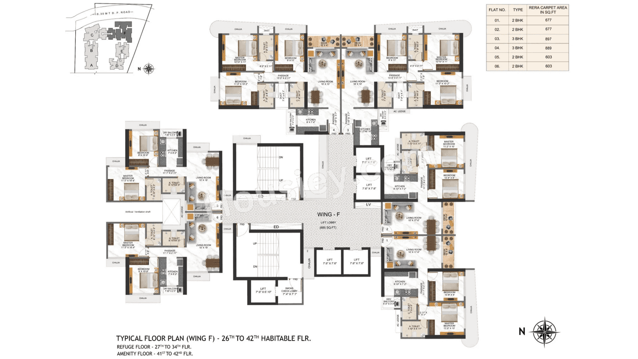 Right Channel Tower 28 Floor plan 6