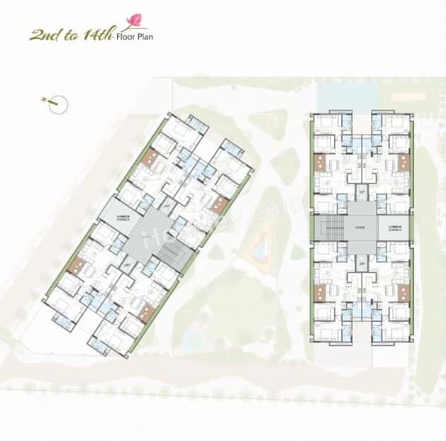 Rivanta Aurovile Floor plan 1