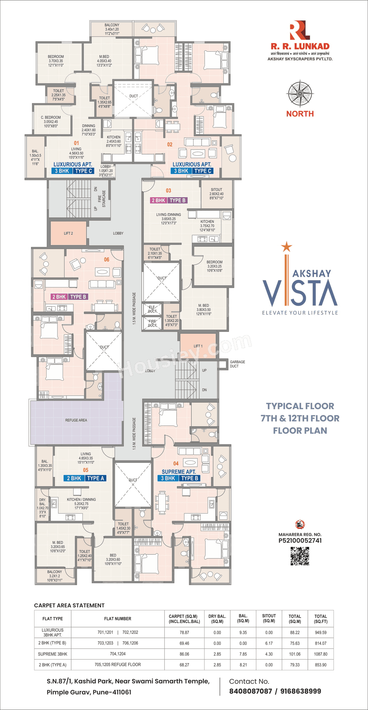 RR Lunkad Akshay Vista Floor plan 1