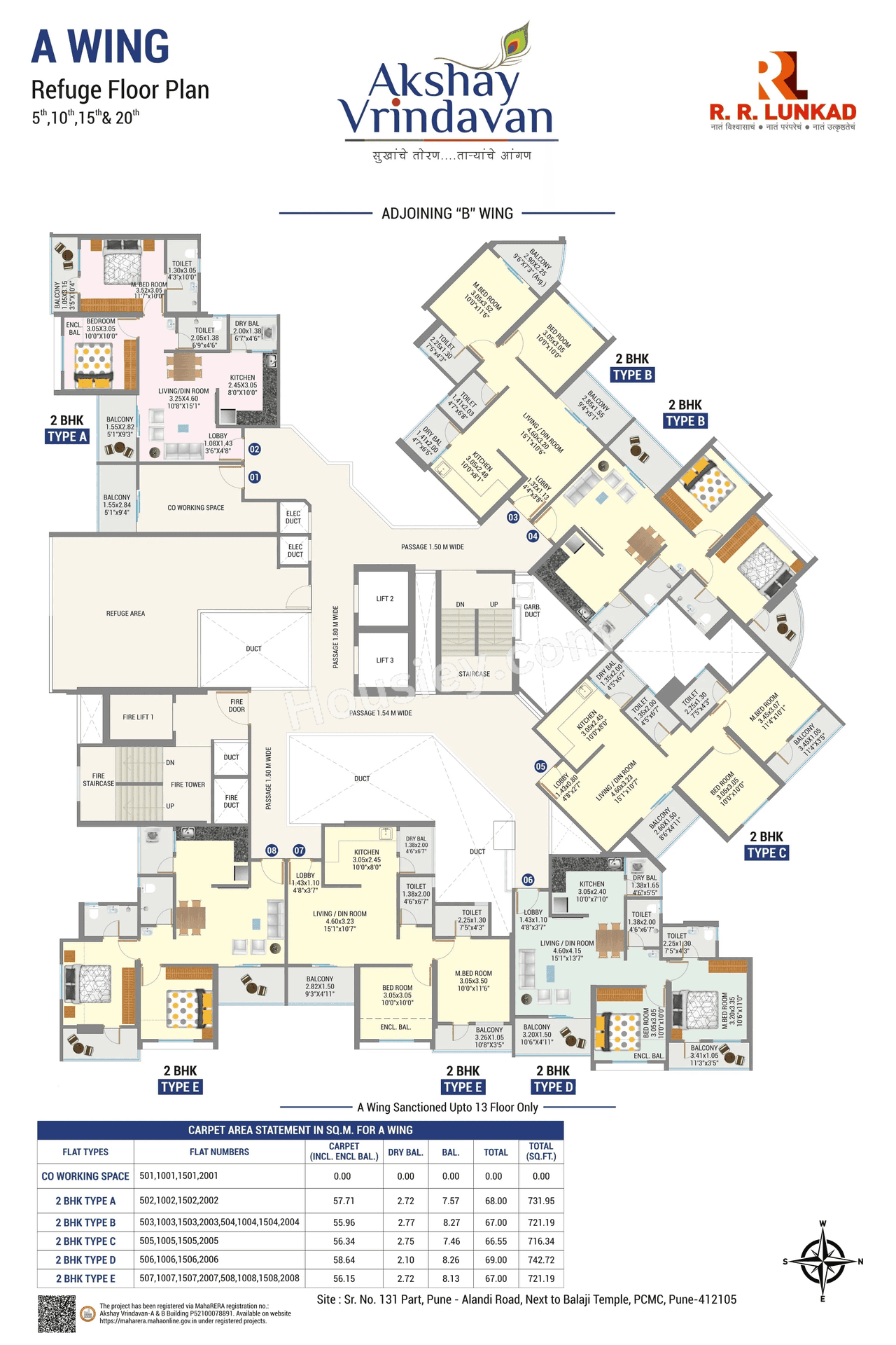 RR Lunkad Akshay Vrindavan Floor plan 10