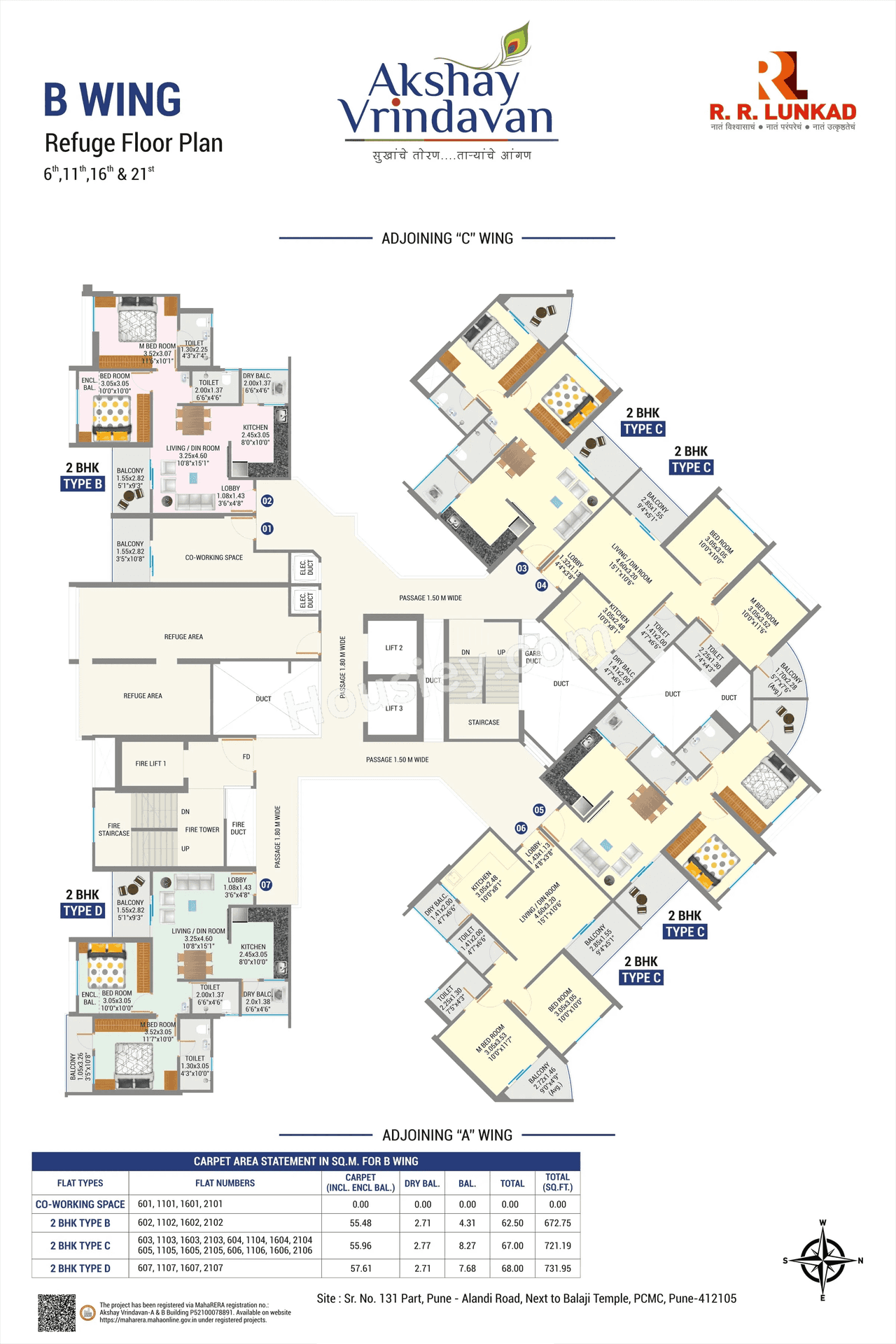 RR Lunkad Akshay Vrindavan Floor plan 12