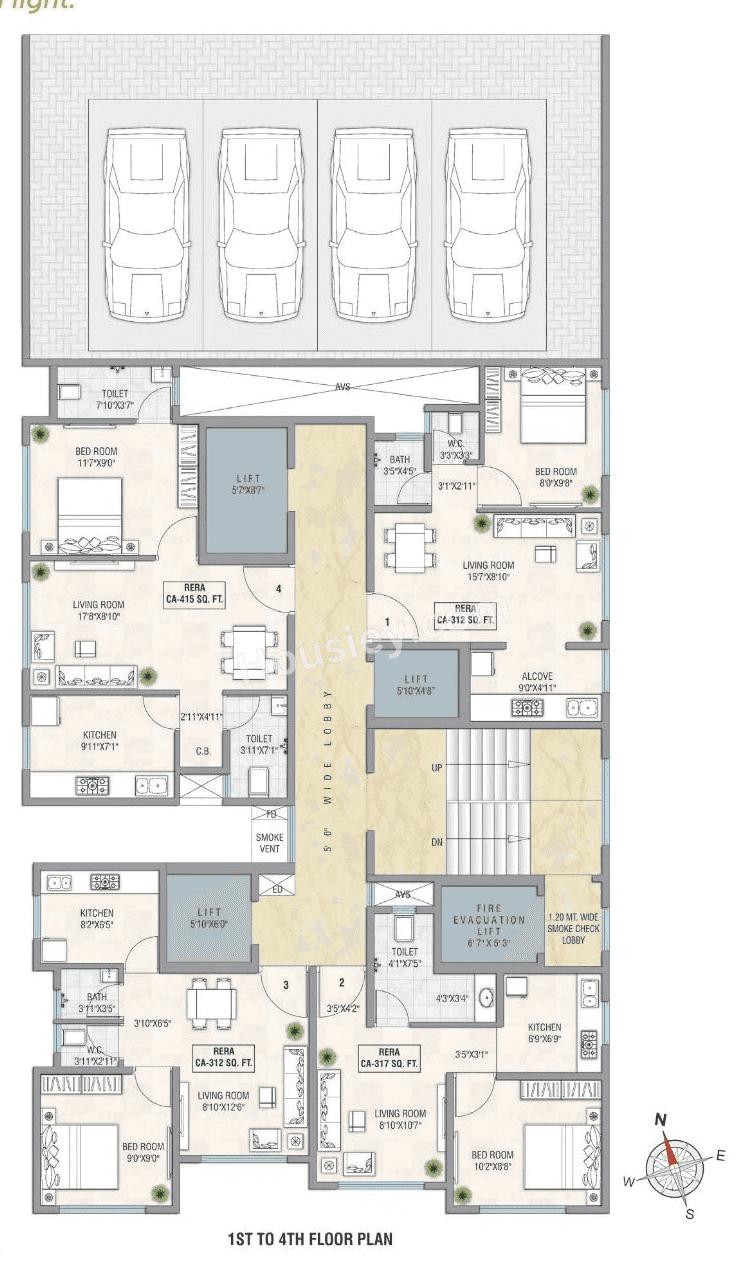Rudra Galaxy Aura Floor plan 1