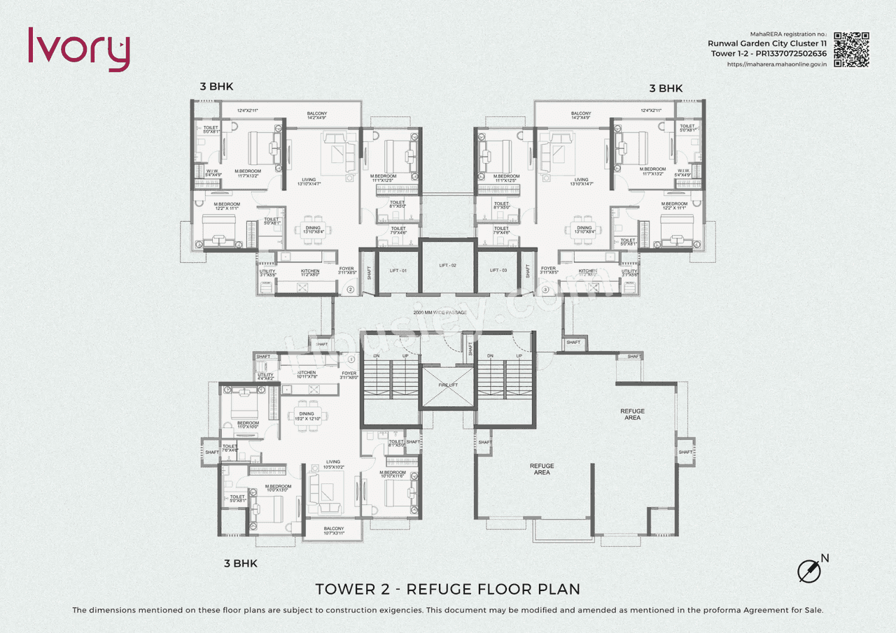Runwal Garden City Ivory Floor plan 3