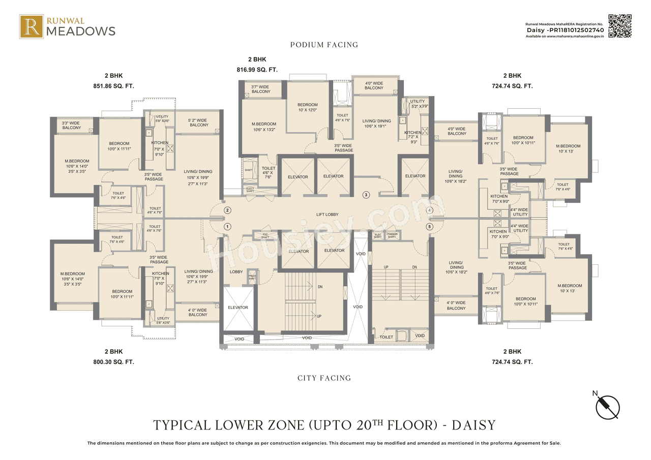 Runwal Meadows Floor plan 2