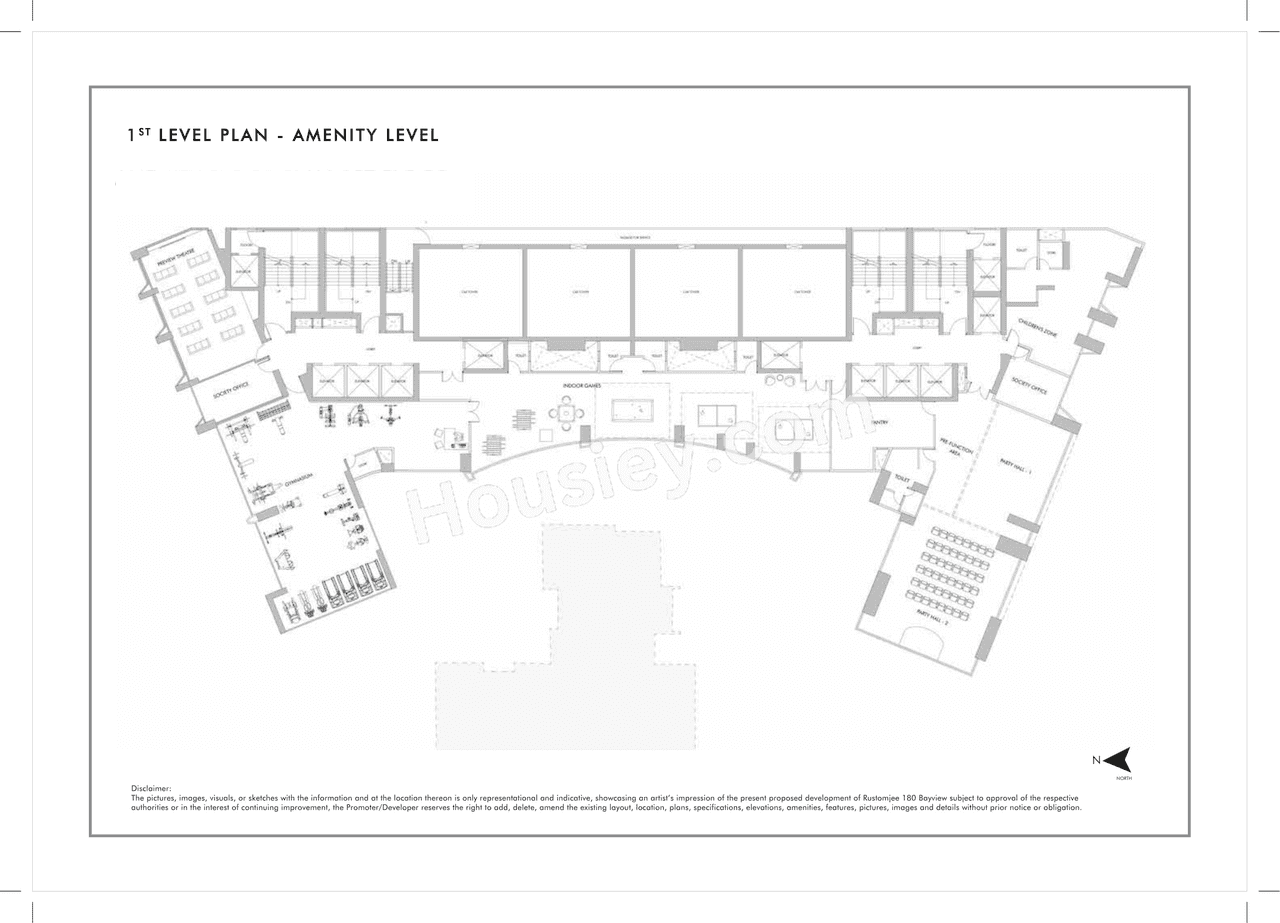Rustomjee 180 Bayview Floor plan 1