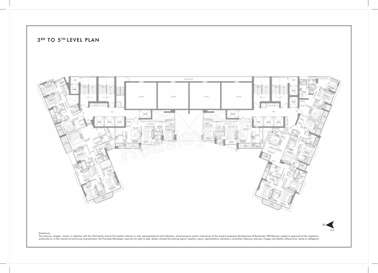 Rustomjee 180 Bayview Floor plan 3