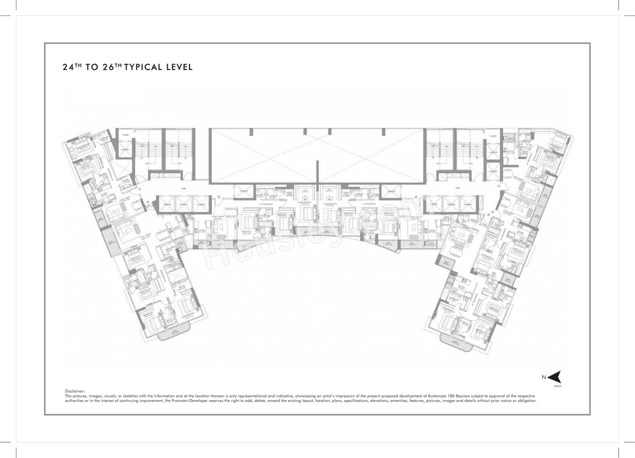 Rustomjee 180 Bayview Floor plan 6