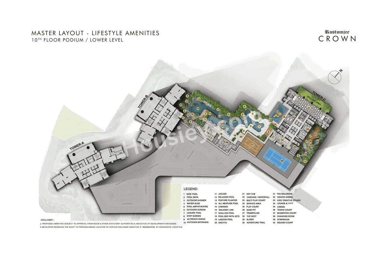 Rustomjee Crown Floor plan 2