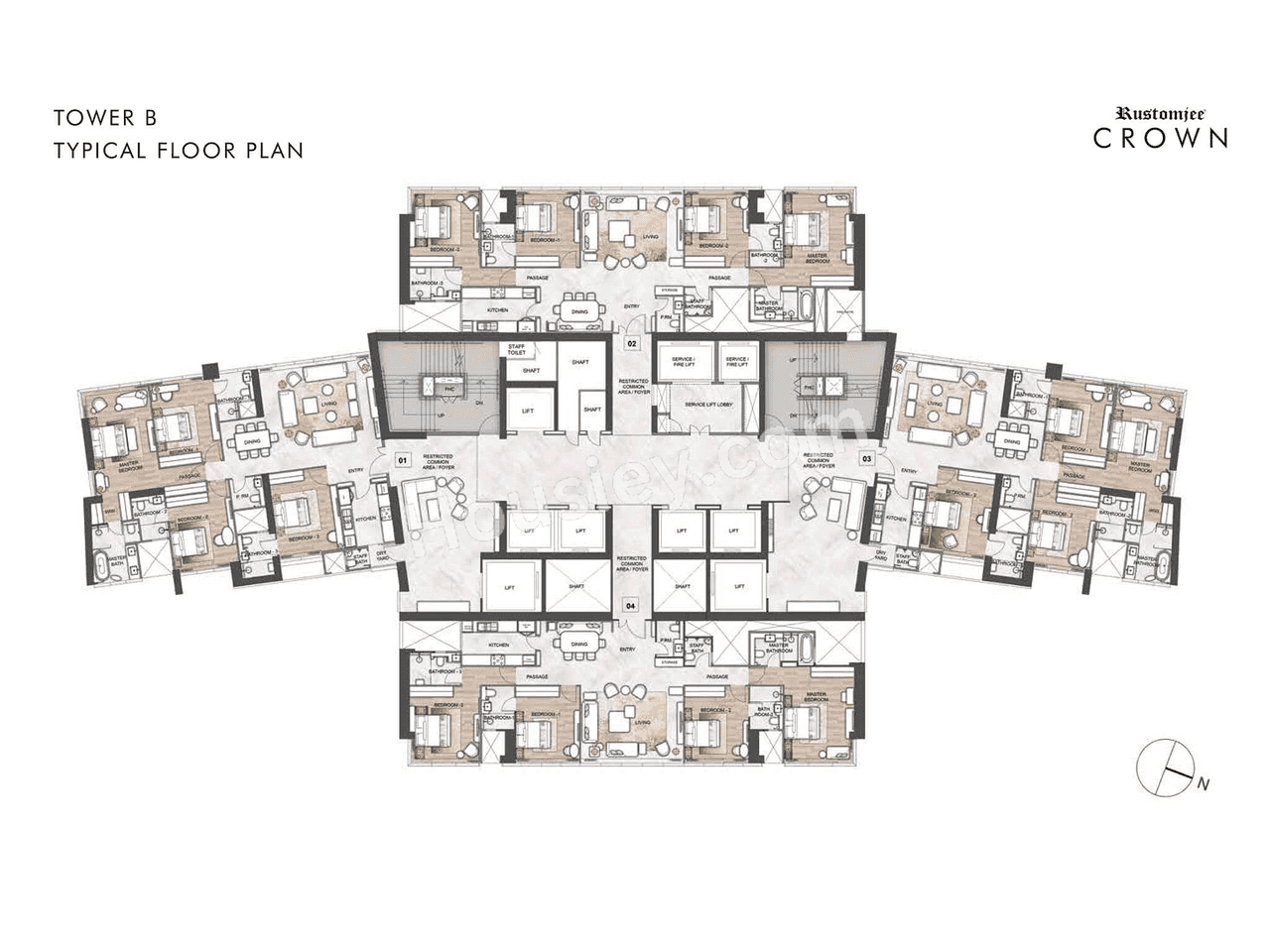 Rustomjee Crown Floor plan 2
