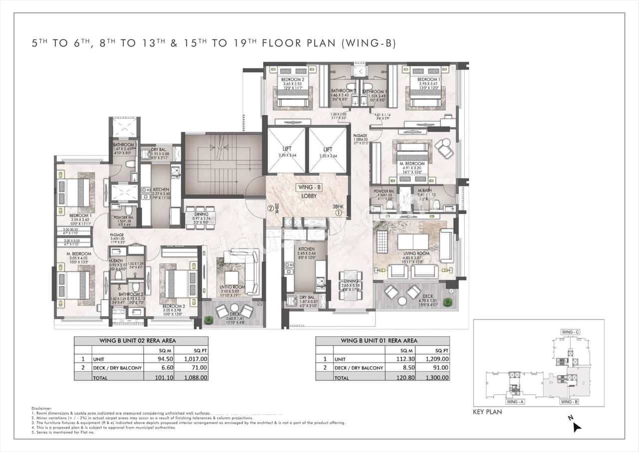 Rustomjee Vivekanand Floor plan 8