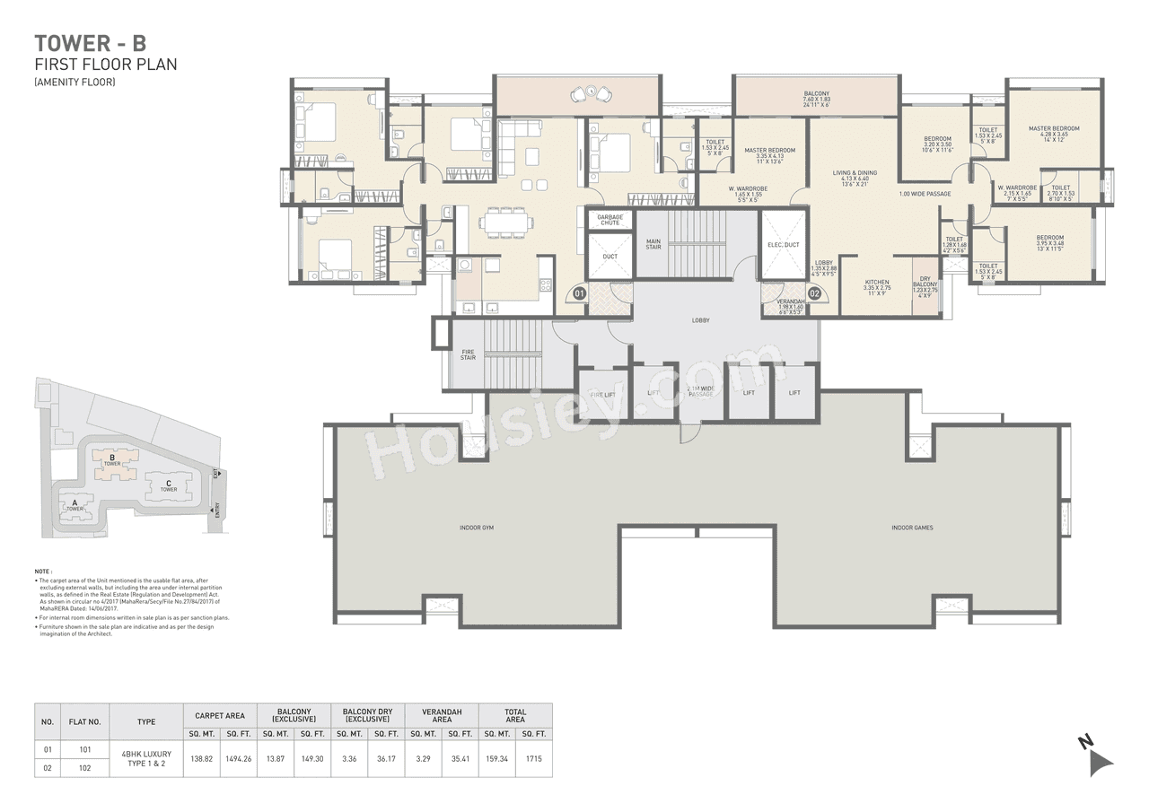 Sai Nisarg SkyLuxe Floor plan 3