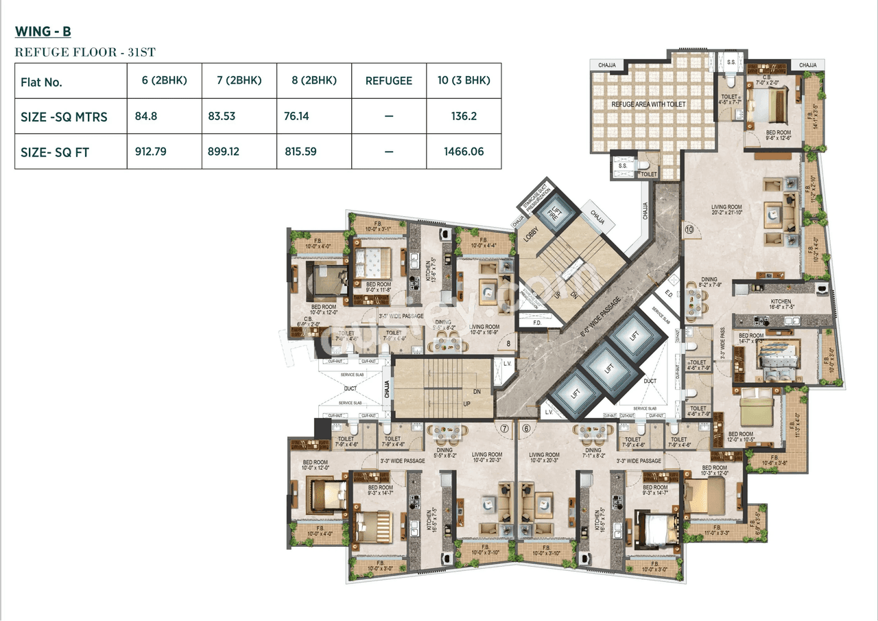 Salasar Sparsh Floor plan 1