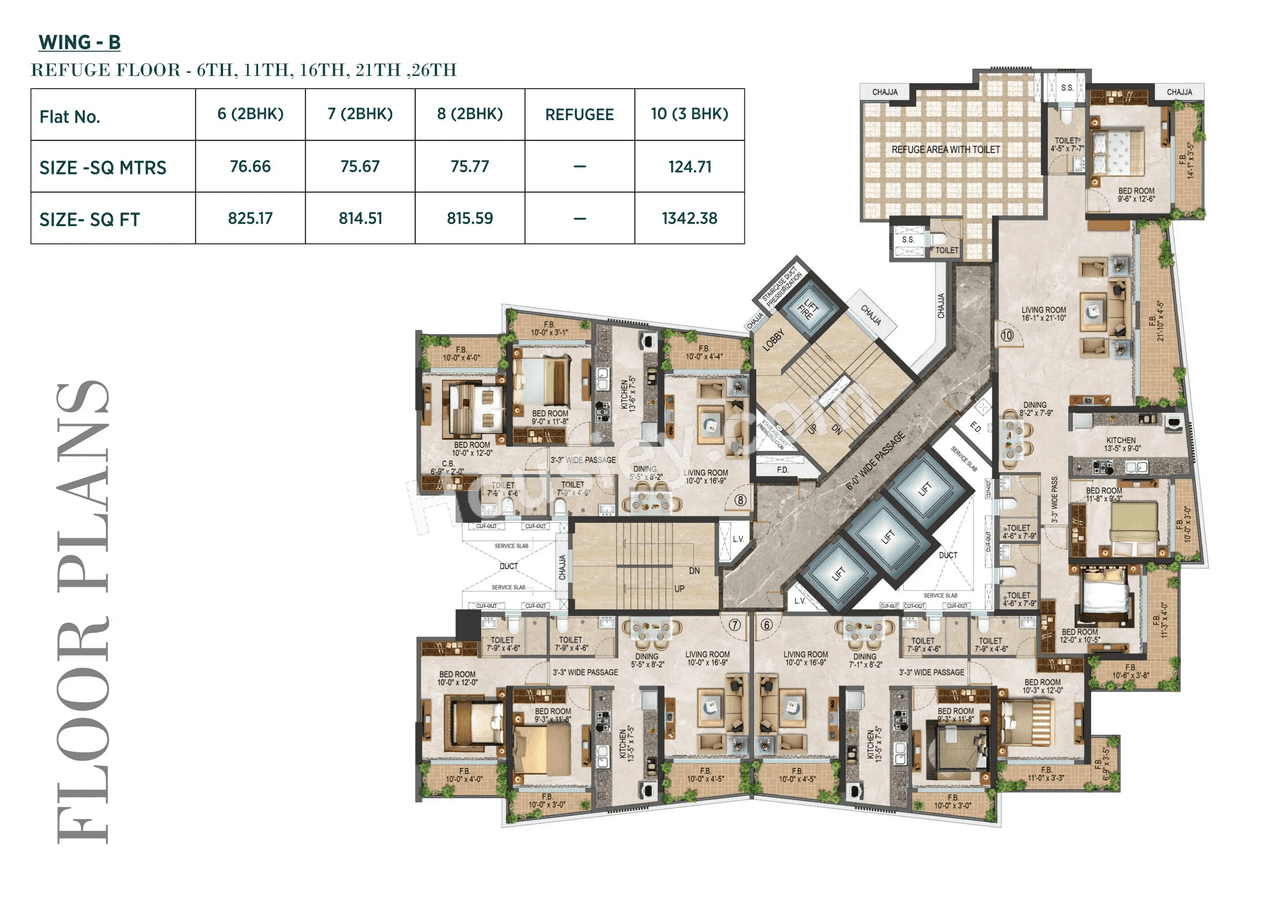 Salasar Sparsh Floor plan 3