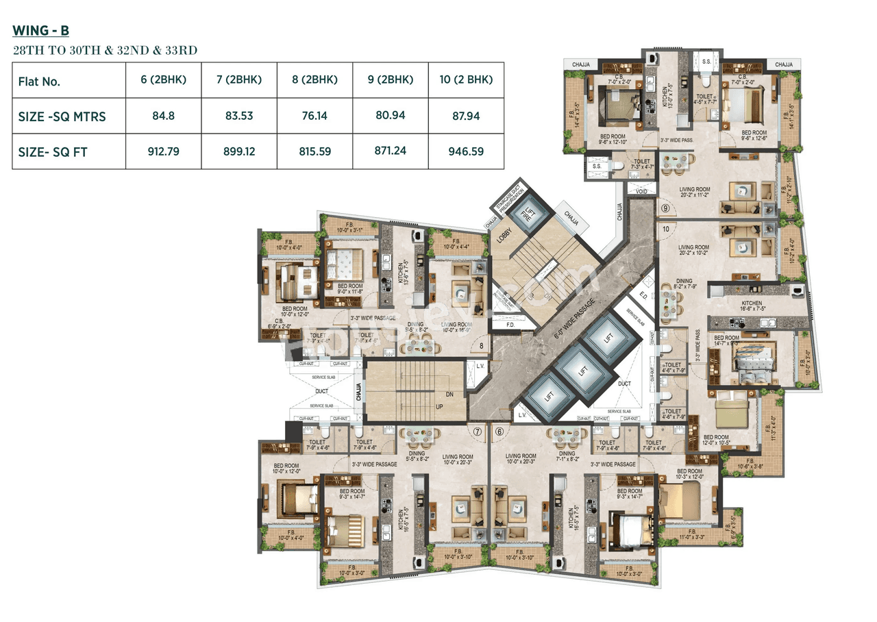 Salasar Sparsh Floor plan 4