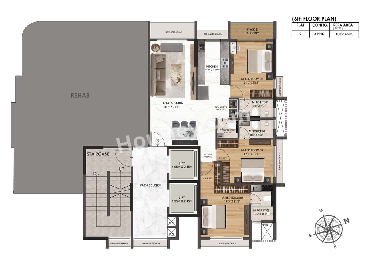 Sanghvi Optima Floor plan 3