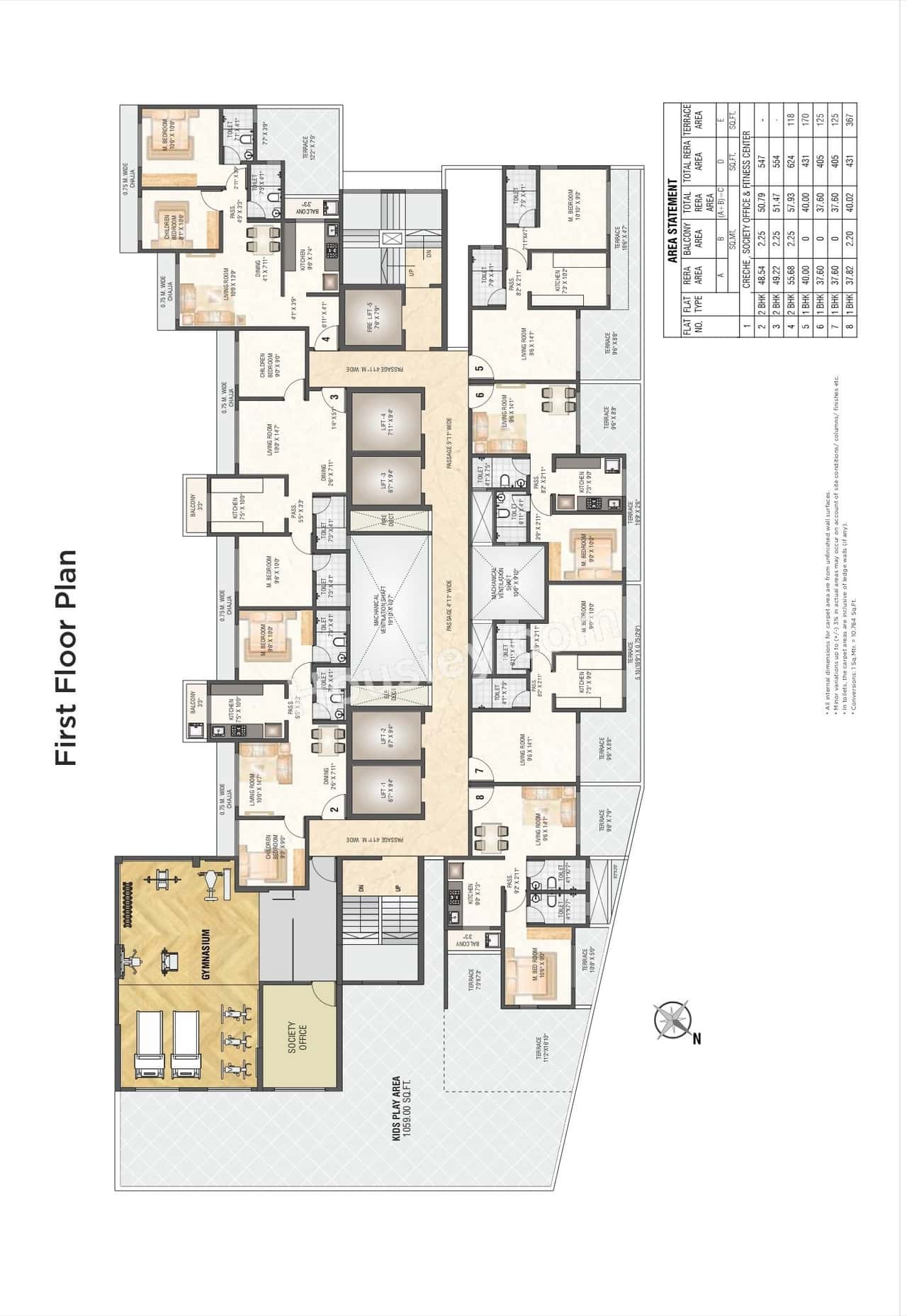 Saptashree Galicia Floor plan 1