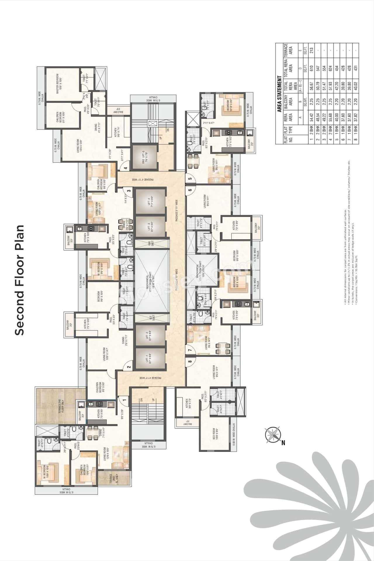Saptashree Galicia Floor plan 2