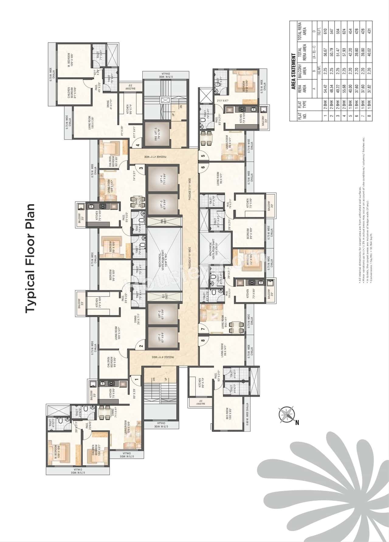 Saptashree Galicia Floor plan 5