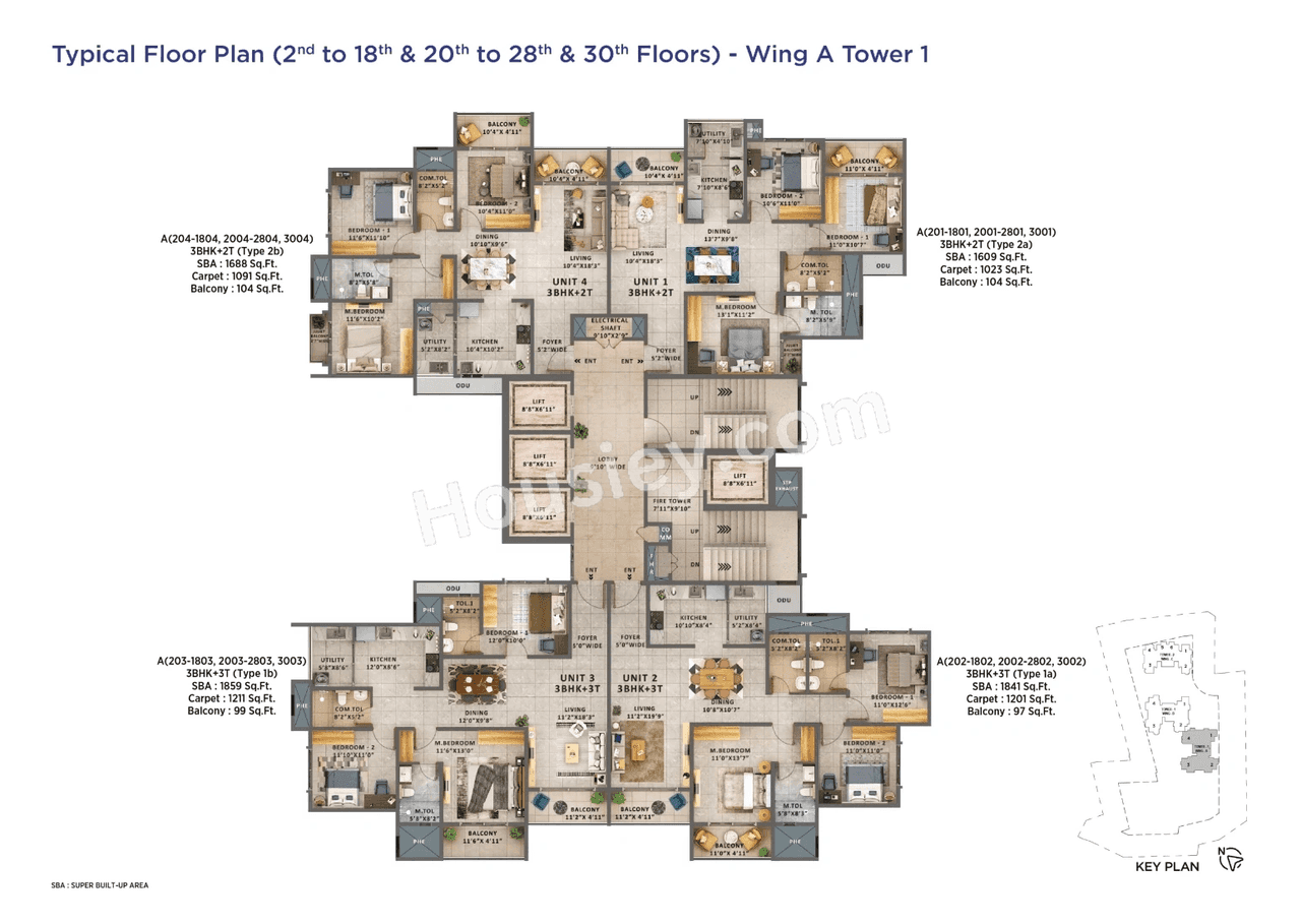 Sattva Forest Ridge Floor plan 2