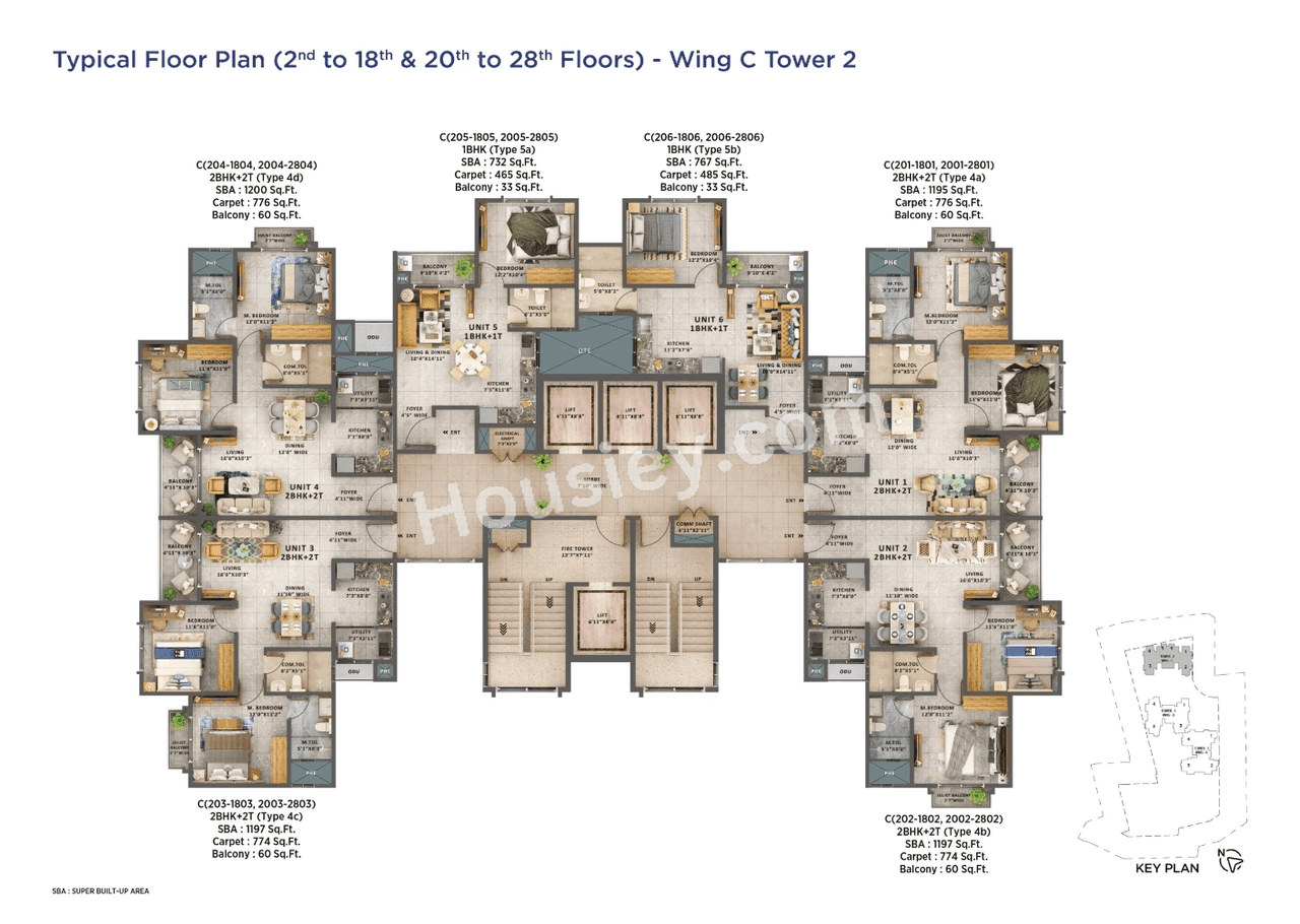 Sattva Forest Ridge Floor plan 6