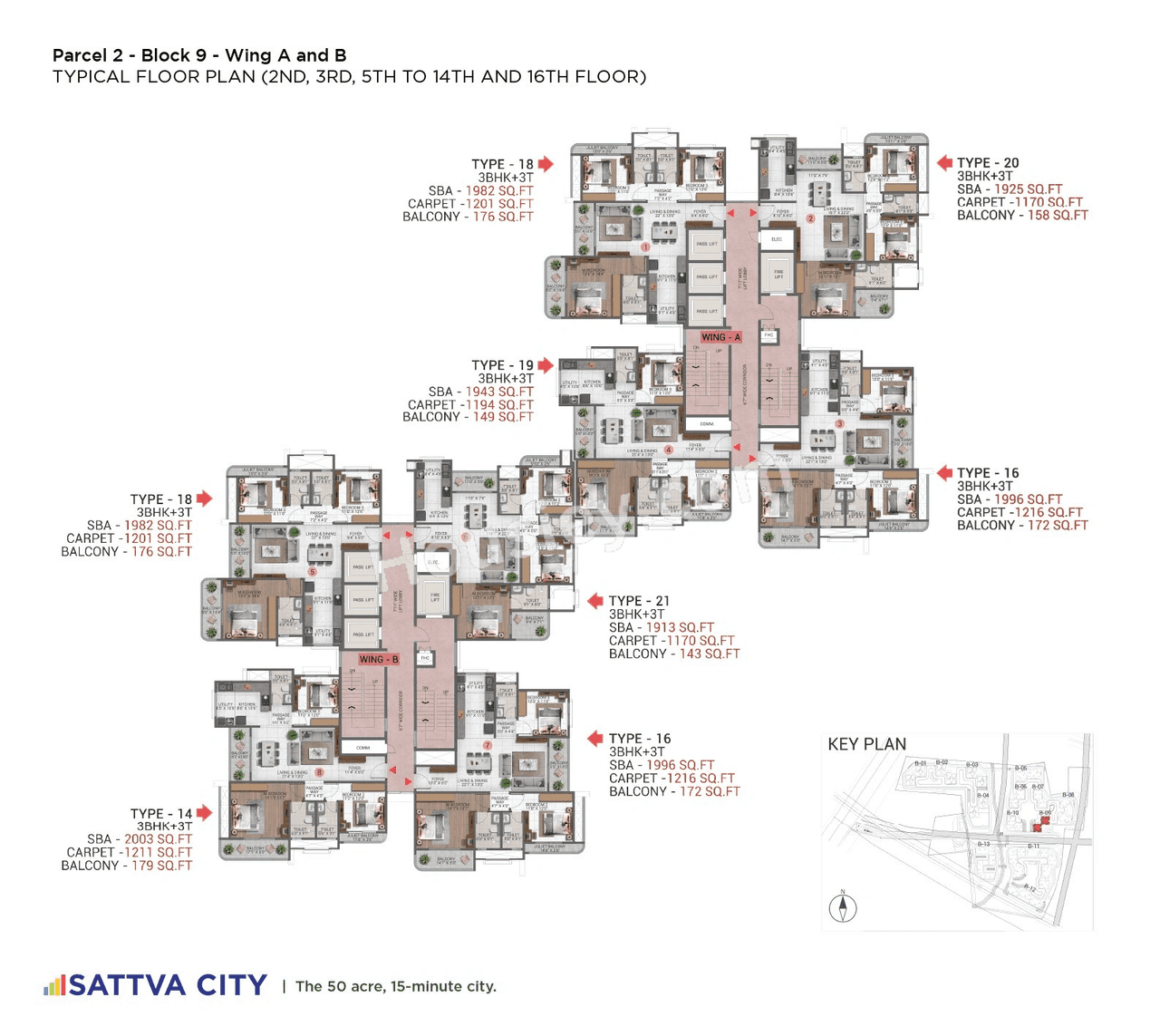 Sattva Hamlet Floor plan 9