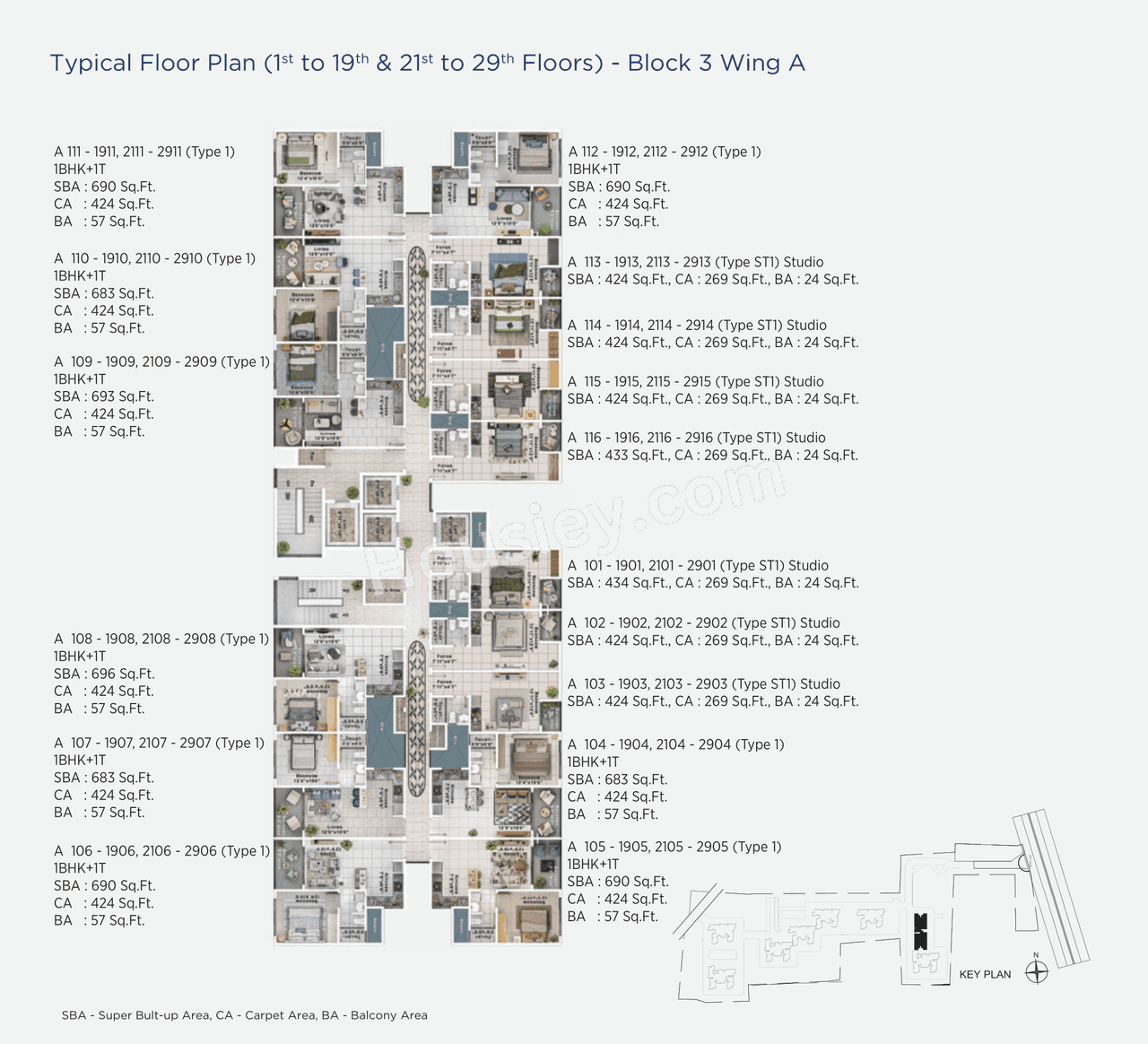 Sattva Lumina Floor plan 6