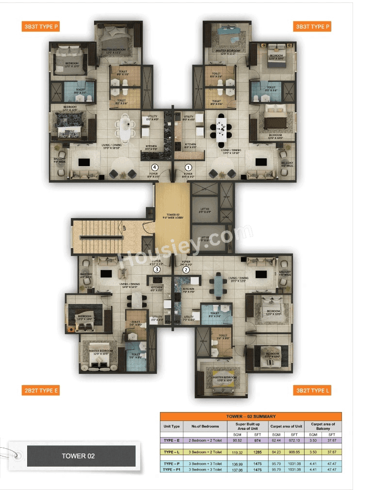 Sattva Misty Charm Floor plan 2