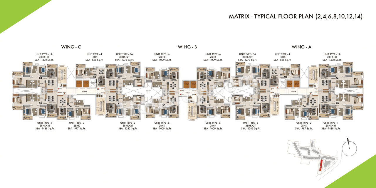 Sattva Park Cubix Floor plan 2