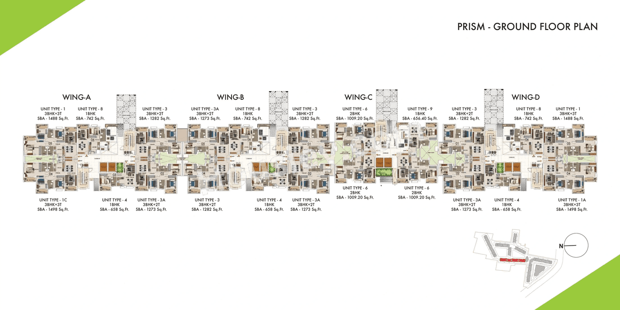 Sattva Park Cubix Floor plan 4