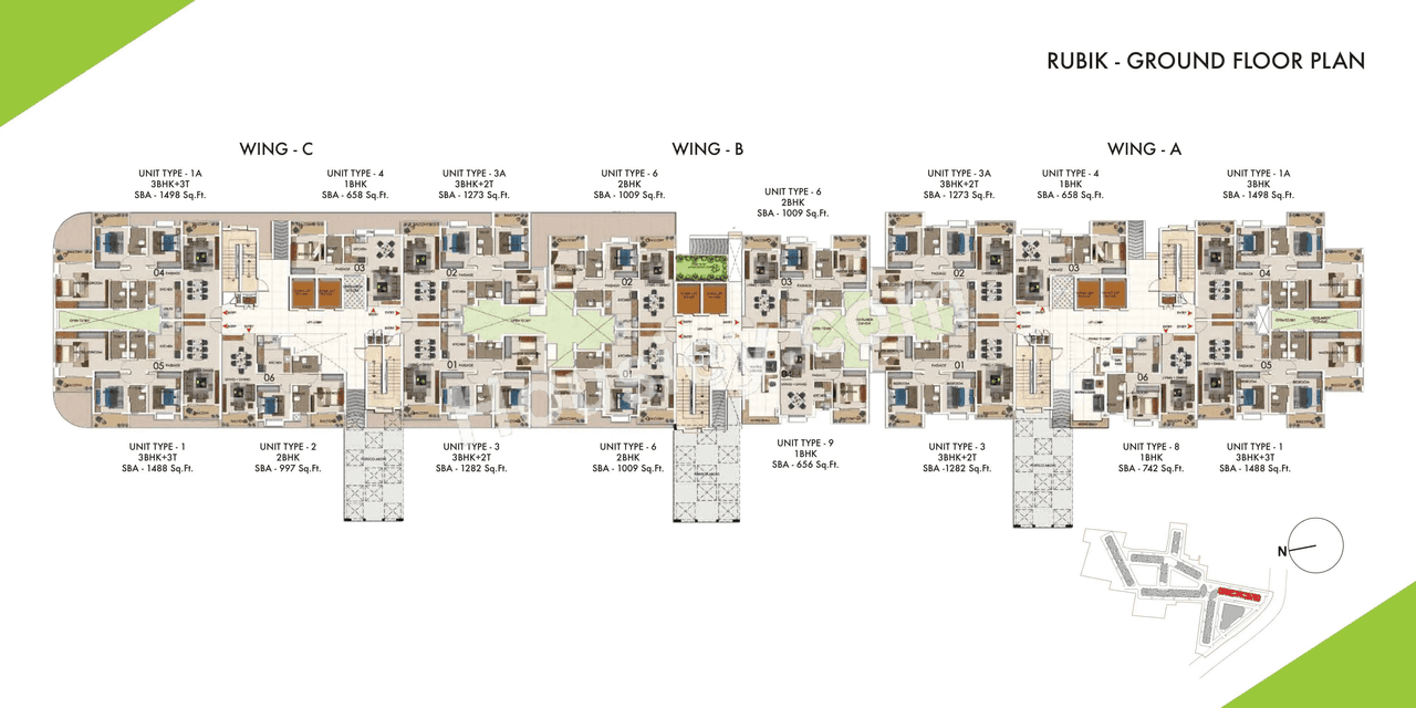Sattva Park Cubix Floor plan 7