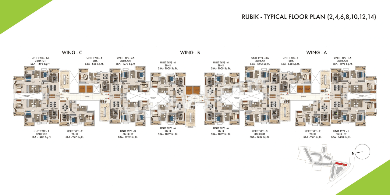 Sattva Park Cubix Floor plan 9