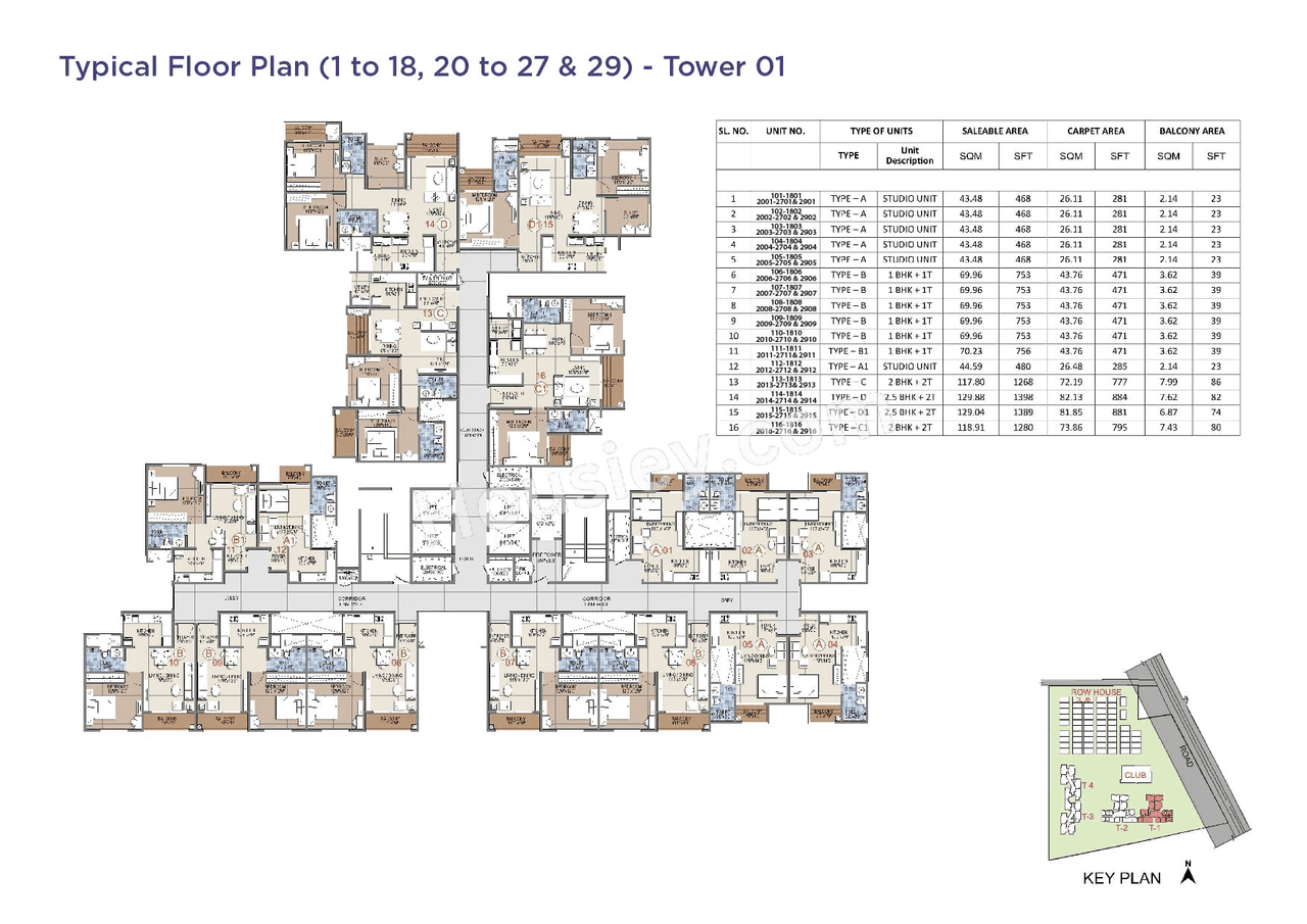 Sattva Songbird Floor plan 1