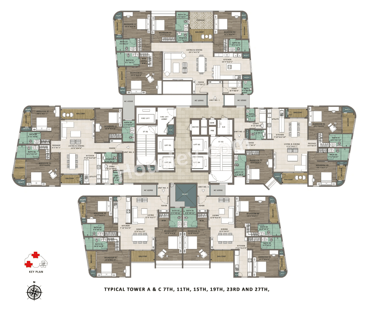 Sattva Trinity Floor plan 3