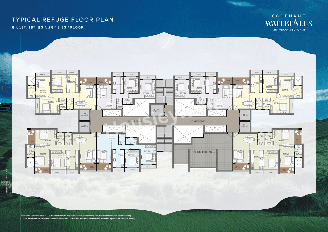 Satyam Waterfalls Floor plan 1