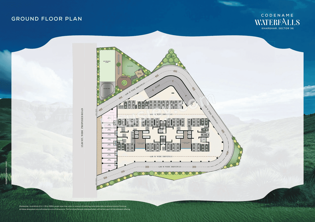 Satyam Waterfalls Floor plan 3