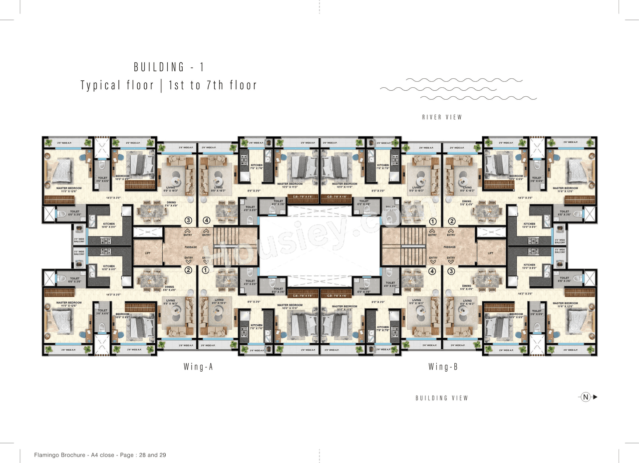 Shantee Flamingo Residency Floor plan 1