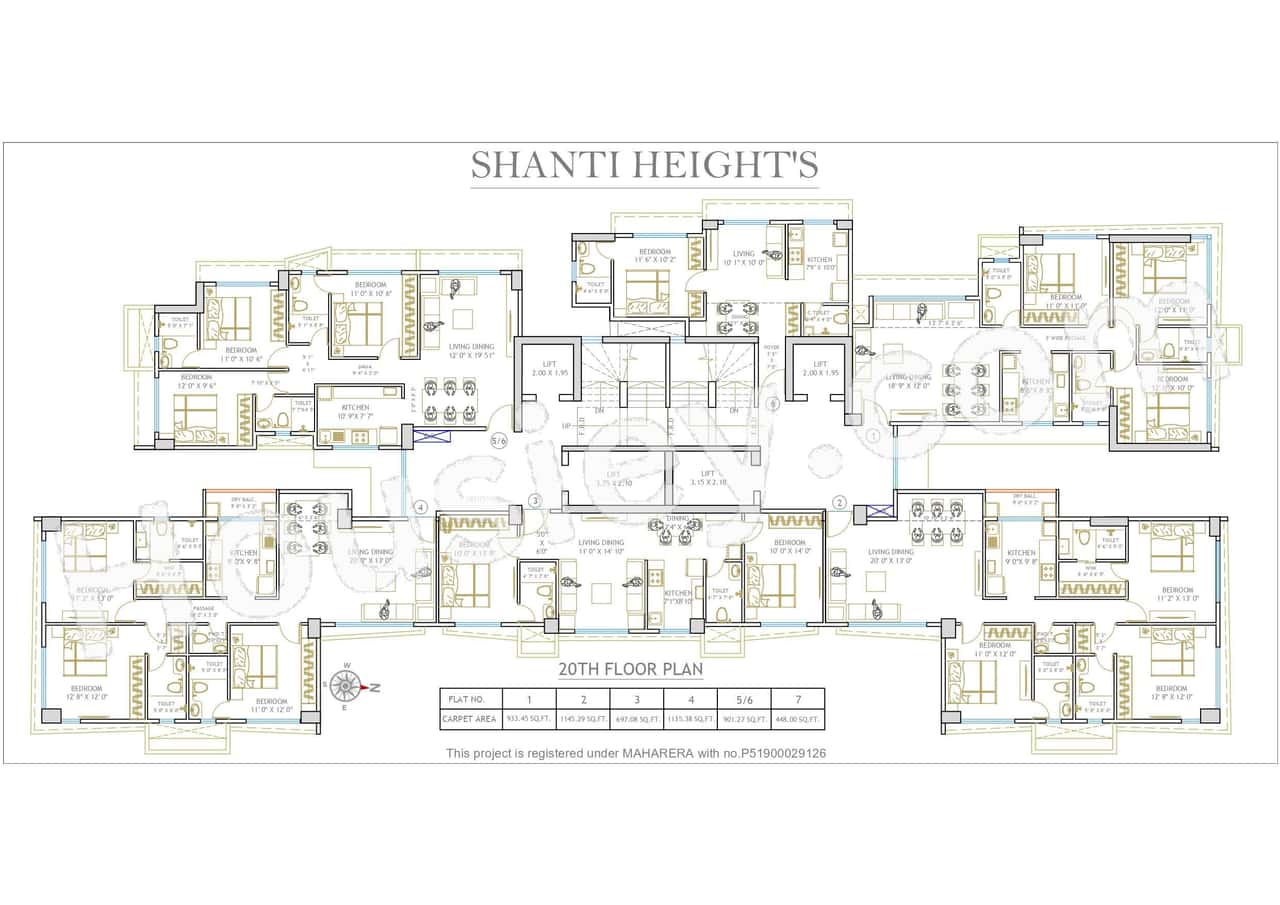 Shanti Heights Floor plan 3