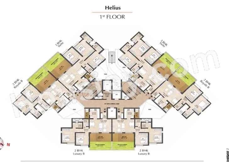 Shapoorji Helius Floor Plan