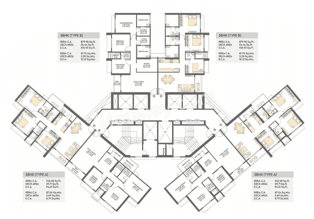 Shapoorji Sarova Aquila Floor plan 1