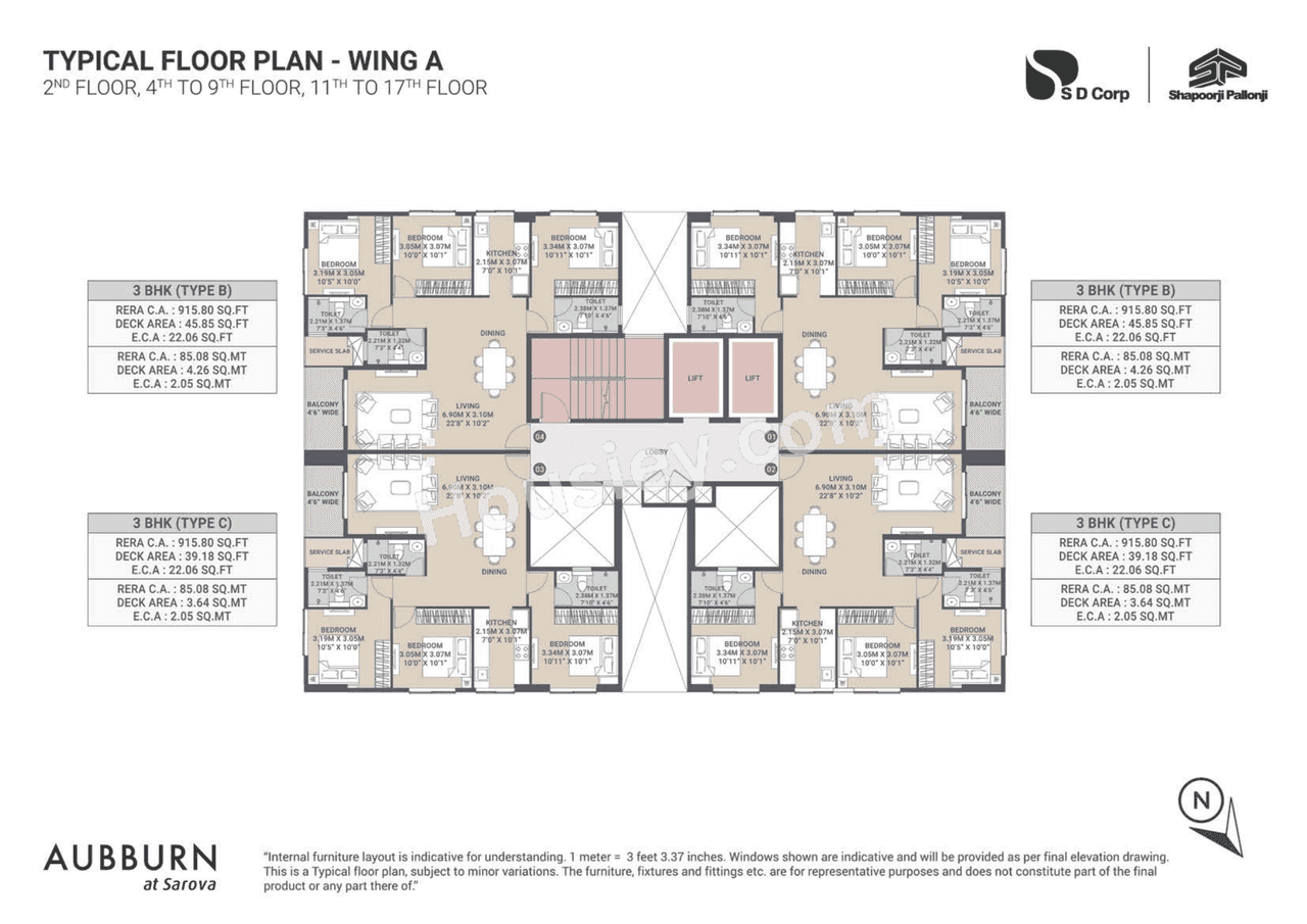 Shapoorji Sarova Aquila Floor plan 2