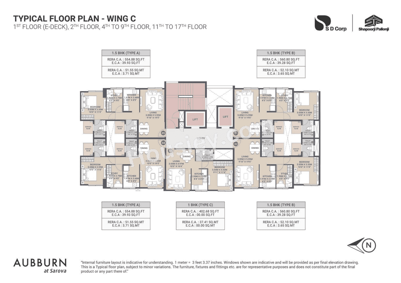 Shapoorji Sarova Aquila Floor plan 4