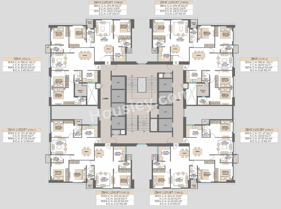 Shapoorji Sarova Siennaa Floor plan 5