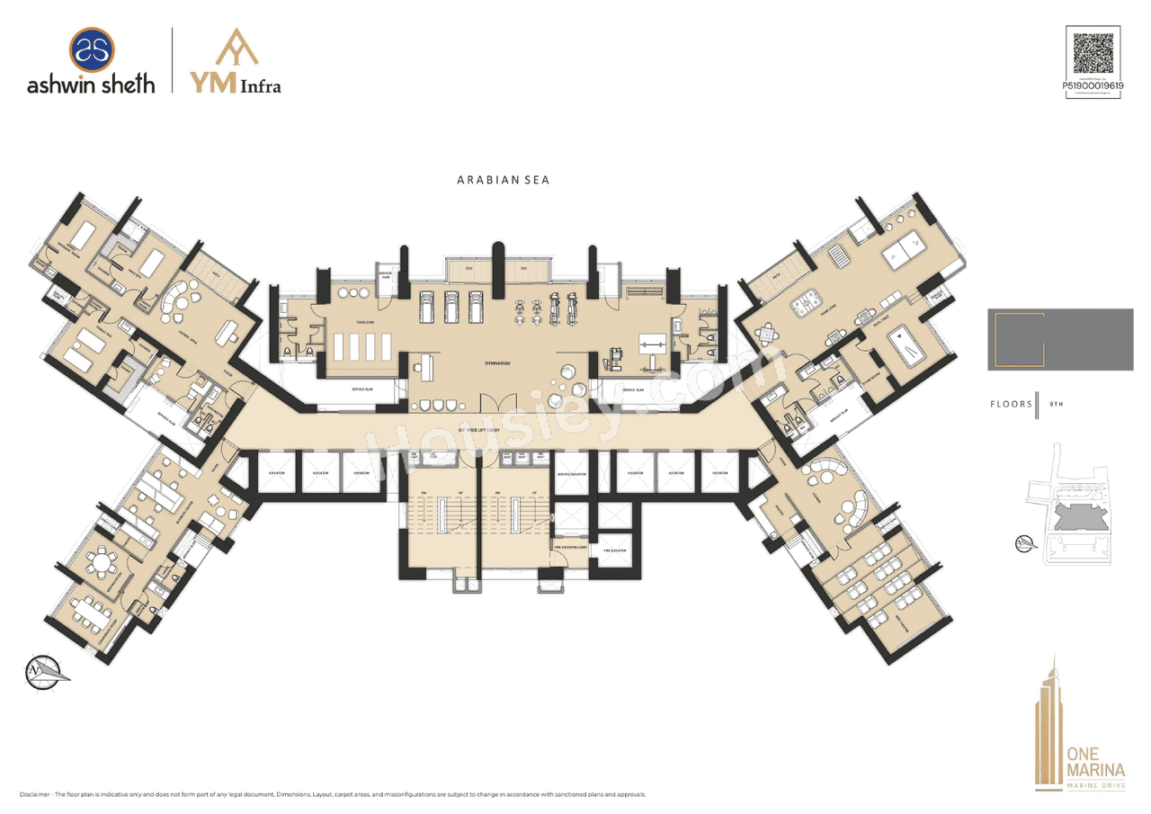 Sheth One Marina Floor plan 1