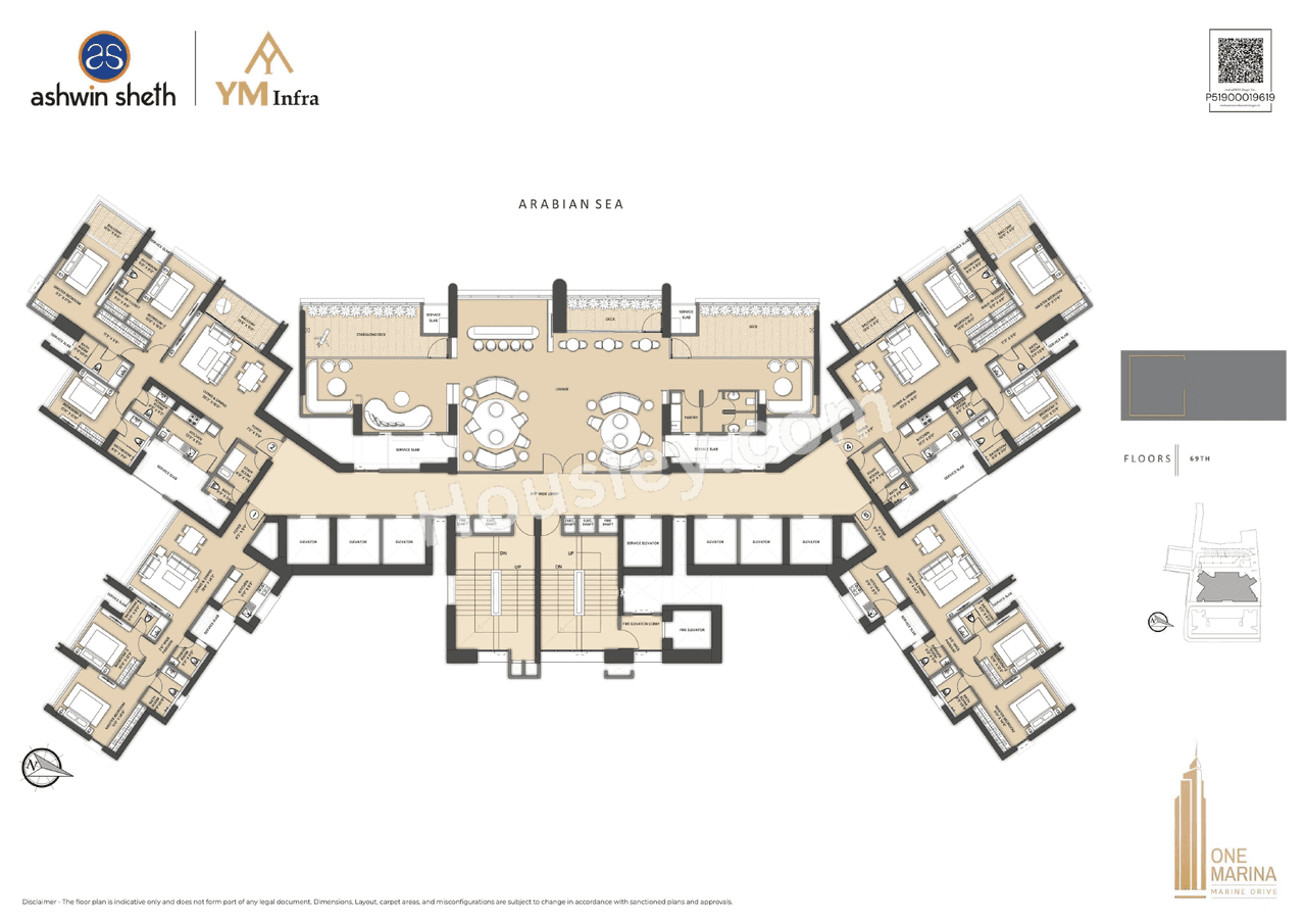 Sheth One Marina Floor plan 2