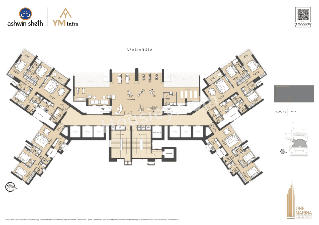 Sheth One Marina Floor plan 3
